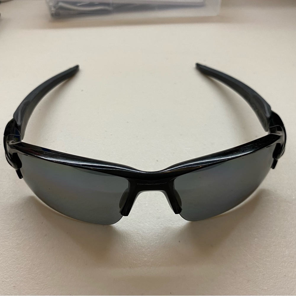 Oakley Flak 2.0 Polarized Black with Silver Logo